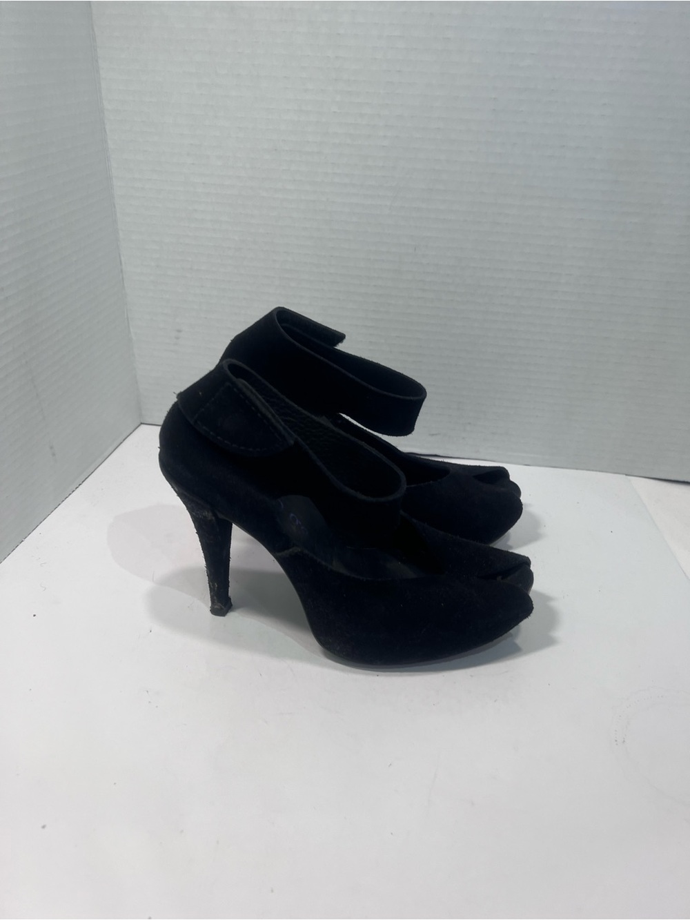 Pedro Garcia Black Suede Mary Jane High Heels